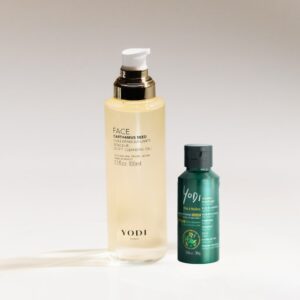 Set Double Cleansing - Λάδι ντεμακιγιάζ Carthamus Seed & Καθαριστικό προσώπου σε πούδρα - Yodi
